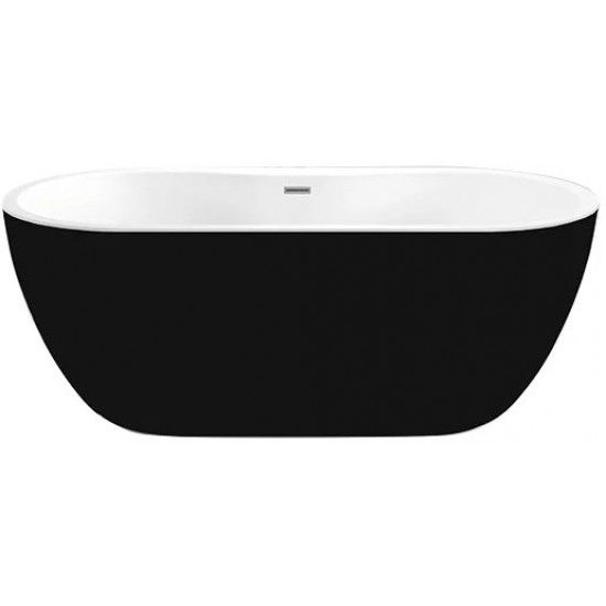 Ванна акриловая Black&White Black Swan SB111 BLACK 180x75 белый глянец/черный