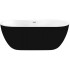 Ванна акриловая Black&White Black Swan SB111 BLACK 180x75 белый глянец/черный