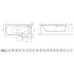 Ванна акриловая Excellent  Be Spot 160x80 (правая)