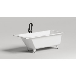 Ванна из искусственного камня Salini Cascata Kit 104313G 170x75 S-Sense, белый глянцевый