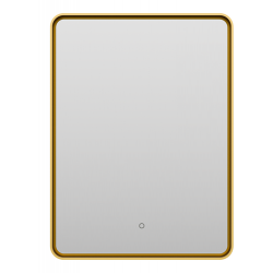 Зеркало Brevita Mercury 60x80 сенсор на зеркале, золото