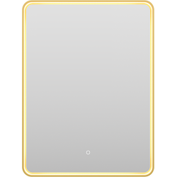 Зеркало Brevita Mercury 60x80 сенсор на зеркале, золото Зеркало Brevita Mercury 60x80 сенсор на зеркале, золото