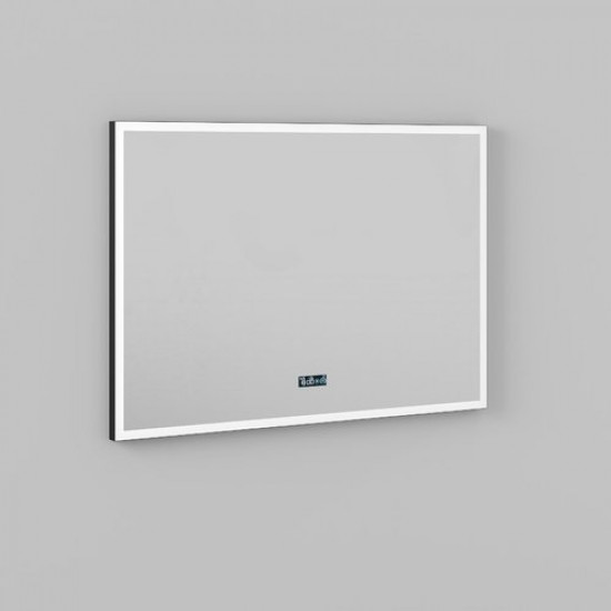 Зеркало Briz Берн 90x70 с подсветкой и часами