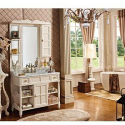 Зеркало с полками Tessoro Siena 120 ивори