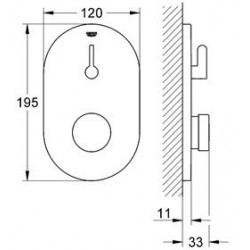Автоматический cмеситель для душа Grohe Eurosmart Cosmopolitan T 36321000