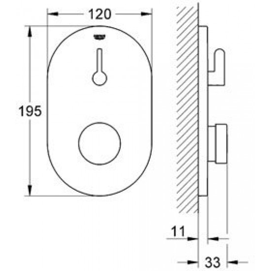 Автоматический cмеситель для душа Grohe Eurosmart Cosmopolitan T 36321000