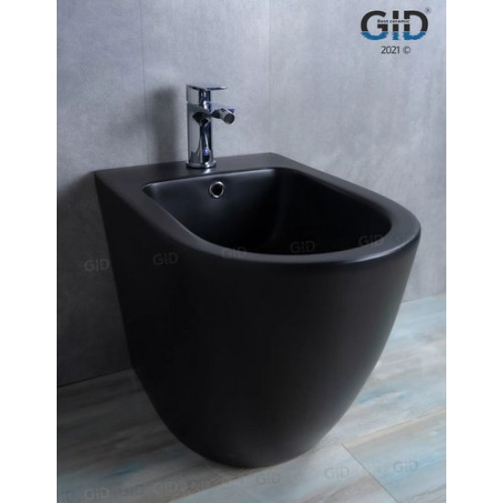 Биде напольное GID BDN-36BM 36,5x56 черный матовый