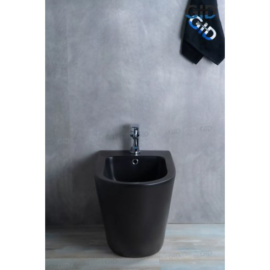 Биде напольное GID BDN-36BM 36,5x56 черный матовый