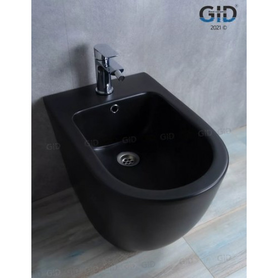 Биде напольное GID BDN-36BM 36,5x56 черный матовый