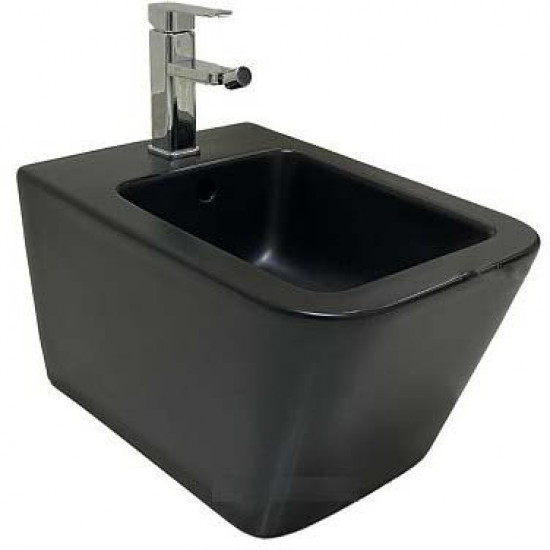 Биде подвесное CeramaLux 5370-18 36x52 черный глянцевый