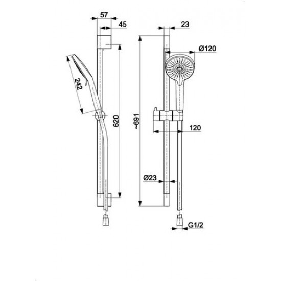 Дешевой гарнитур Armatura Otava 841-345-00 хром Дешевой гарнитур Armatura Otava 841-345-00 хром