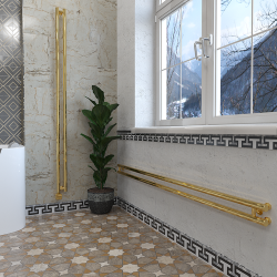 Дизайн-радиатор отопления Stinox Minori Design 10x180 золото глянец