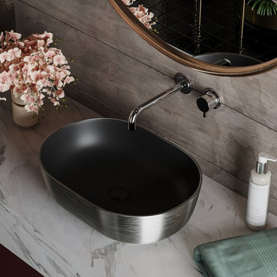 Донный клапан Roxen PD01B без перелива, черный