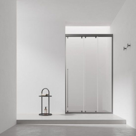 Душевая дверь Adema Skill techno 150x195 стекла прозрачные, профиль хром (правая) Душевая дверь Adema Skill techno 150x195 стекла прозрачные, профиль хром (правая)