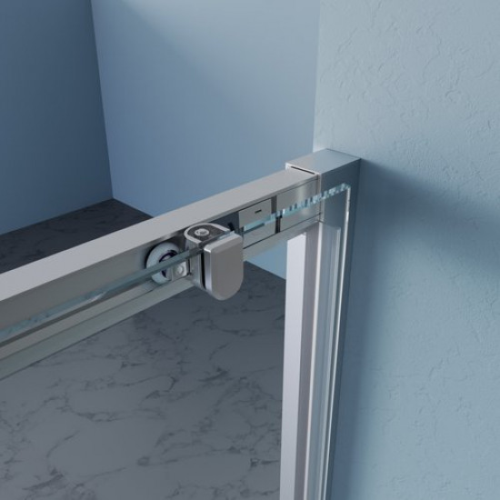 Душевая дверь Benetto BEN_902_SL_C 120x195 стекла прозрачные, профиль хром