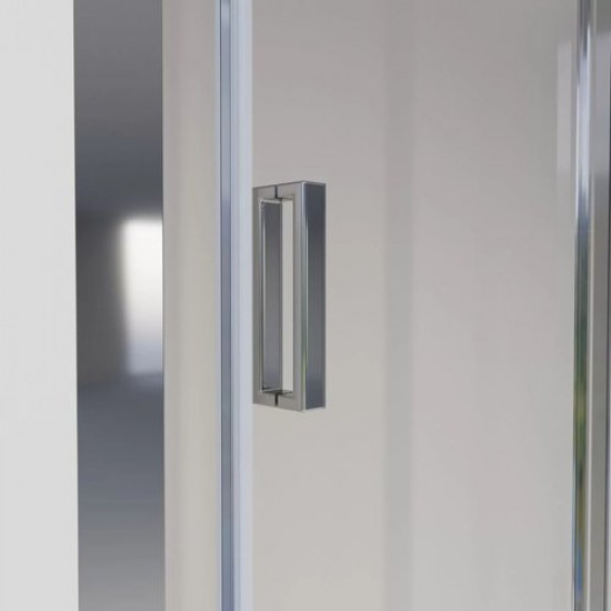 Душевая дверь Niagara Eco NG-631-9A 90x190 стекла прозрачные. профиль хром Душевая дверь Niagara Eco NG-631-9A 90x190 стекла прозрачные. профиль хром