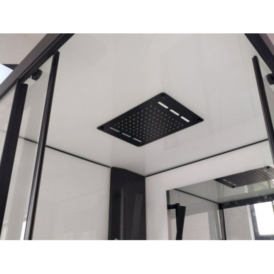 Душевая кабина Esbano ESM-129 CKR 120x90 правая, стекла прозрачные, профиль черный