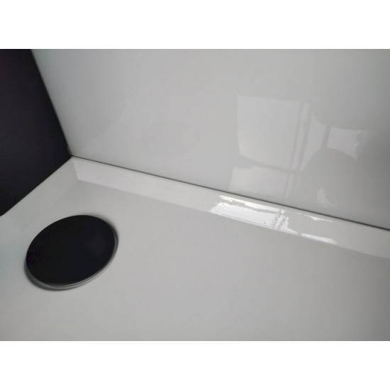 Душевая кабина Esbano ESM-129 CKR 120x90 правая, стекла прозрачные, профиль черный