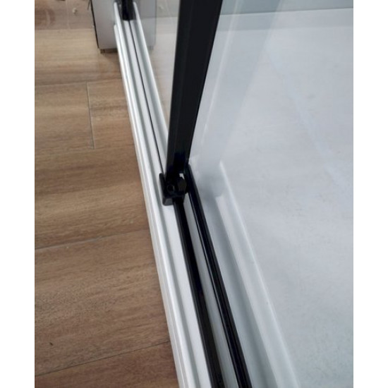 Душевая кабина Esbano ESM-129 CKR 120x90 правая, стекла прозрачные, профиль черный