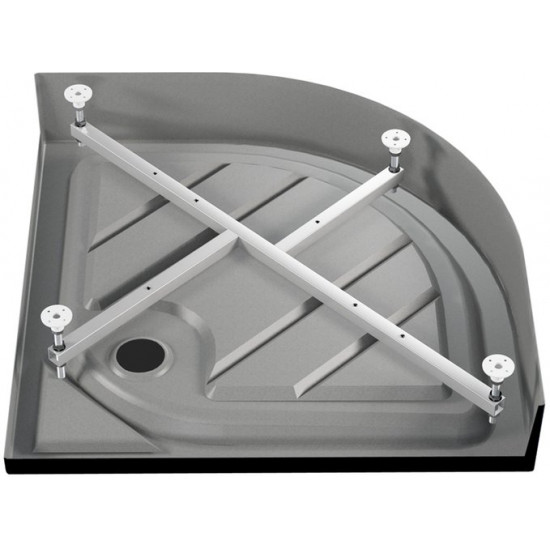 Душевой поддон Метакам Classic Black N 90x90 черный