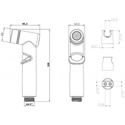 Гигиенический душ Lemark LM8088C со шлангом и держателем хром Гигиенический душ Lemark LM8088C со шлангом и держателем хром