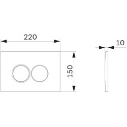 Клавиша для инсталляции AM.PM Pro C L I070101 белый глянцевый