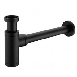 Комплект для умывальника сифон с донным клапаном Calani черный матовый