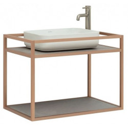 Консоль под умывальник Allen Brau Liberty 75 1.33001.60 медь браш подвесная