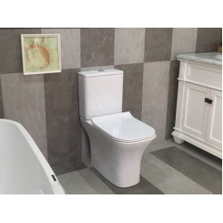 Напольный унитаз CeruttiSpa Vettore 34,5x66,5 безободковый SoftClose