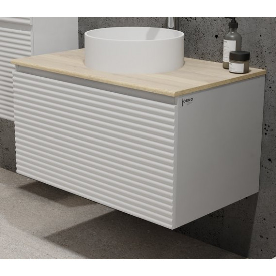 Тумба под умывальник Jorno Cossety 80 белая/дуб мавелла голд
