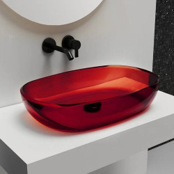 Умывальник Abber AT2805Rubin 60x40 красный