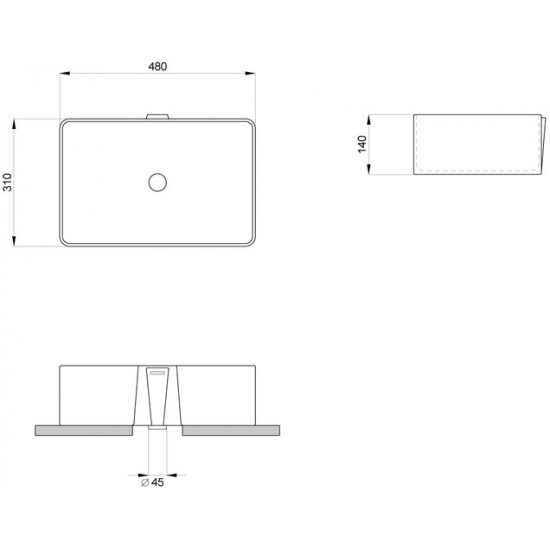 Умывальник накладной Lavinia Boho Bathroom Sink 33311102 48x31 белый глянец Умывальник накладной Lavinia Boho Bathroom Sink 33311102 48x31 белый глянец