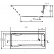 Ванна акриловая Cersanit Crea 150x75 без ножек