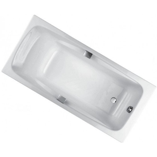 Ванна чугунная 160x75 Jacob Delafon Repos E2929-00, с отверстиями для ручек Ванна чугунная 160x75 Jacob Delafon Repos E2929-00, с отверстиями для ручек
