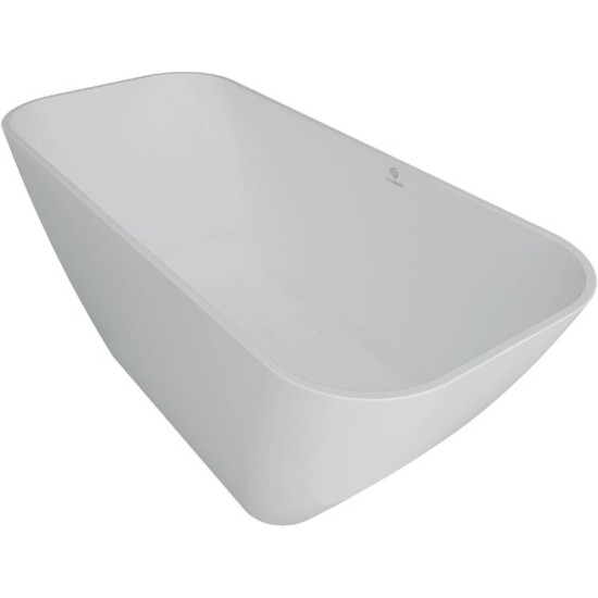 Ванна из литьевого мрамора Fjordd Sidu 160x70 белый матовый