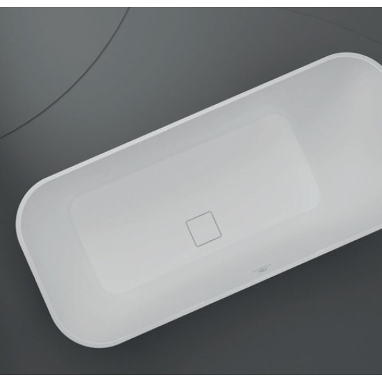 Ванна из литьевого мрамора Fjordd Sidu 160x70 белый матовый