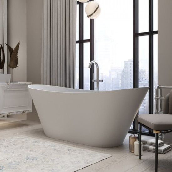 Ванна каменная Holbi Afina 161x66 SCW белая матовая