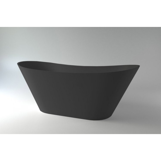 Ванна каменная Holbi Afina 161x66 SC черная матовая