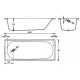 Ванна стальная BLB / SANITANA Europa 160x70