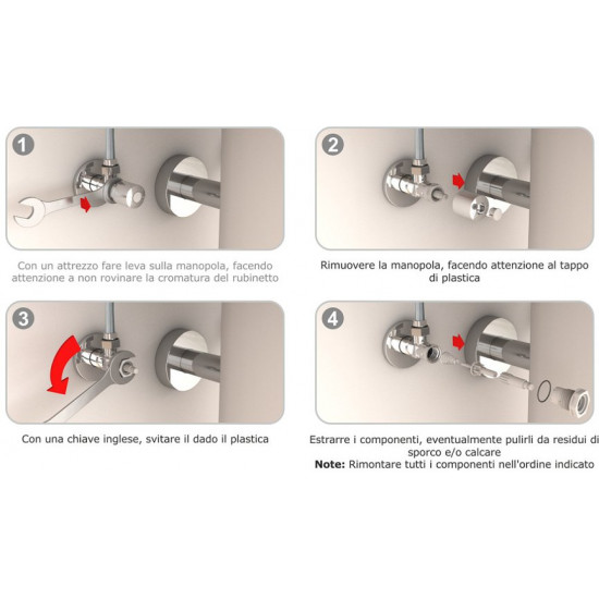 Вентиль угловой Bonomini 0500OT24S7 для подключения смесителя кнопочный
