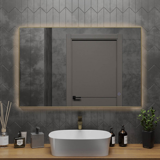 Зеркало Roxen Frida 120х70 в металлической раме Зеркало Roxen Frida 120х70 в металлической раме