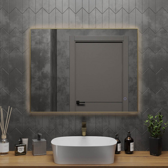 Зеркало Roxen Frida 90х70 в металлической раме Зеркало Roxen Frida 90х70 в металлической раме