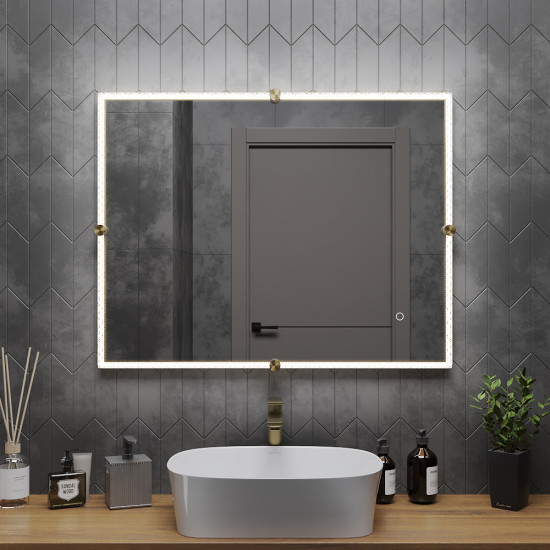 Зеркало Roxen Cler 90х70 с LED-подсветкой Зеркало Roxen Cler 90х70 с LED-подсветкой